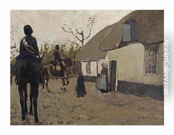 Yellow Riders On A Search Oil Painting - George Hendrik Breitner
