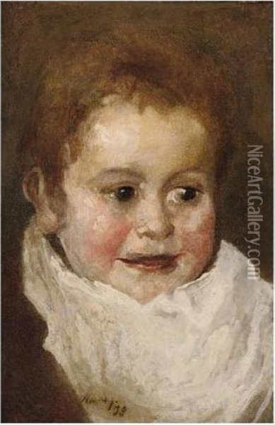 Kind (child) Oil Painting - Max Slevogt