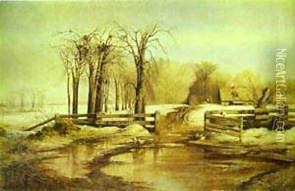 Spring Day 1873 Oil Painting - Alexei Kondratyevich Savrasov