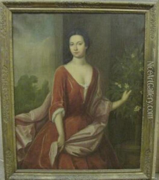 Portrait Of Margaret Eyer Oil Painting - Sir Godfrey Kneller