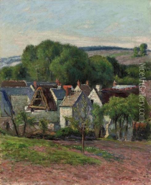 L'hameau Oil Painting - Claude Vignon