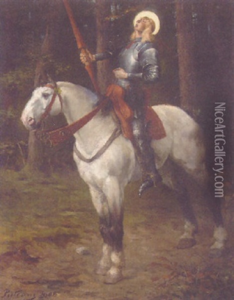 Saint George Oil Painting - Friedrich von Puteani