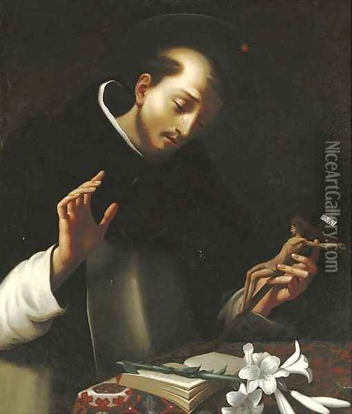 The Penitent Saint Dominic Oil Painting - Carlo Dolci