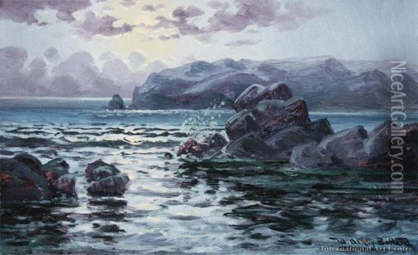 Moonlight Oil Painting - William Allen Bollard