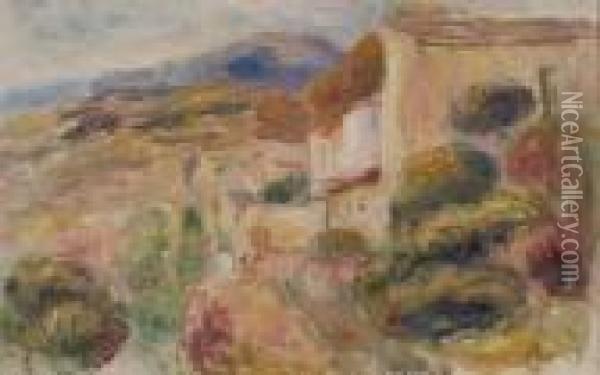 La Poste A Cagnes Oil Painting - Pierre Auguste Renoir