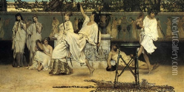 Bacchanal Oil Painting - Sir Lawrence Alma-Tadema