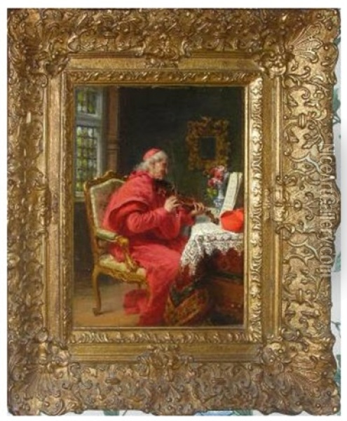 The Cardinal Oil Painting - Giuseppe Castiglione