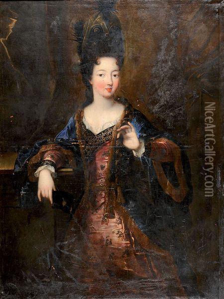 Portrait Dit De Madame Raisin Oil Painting - Francois de Troy