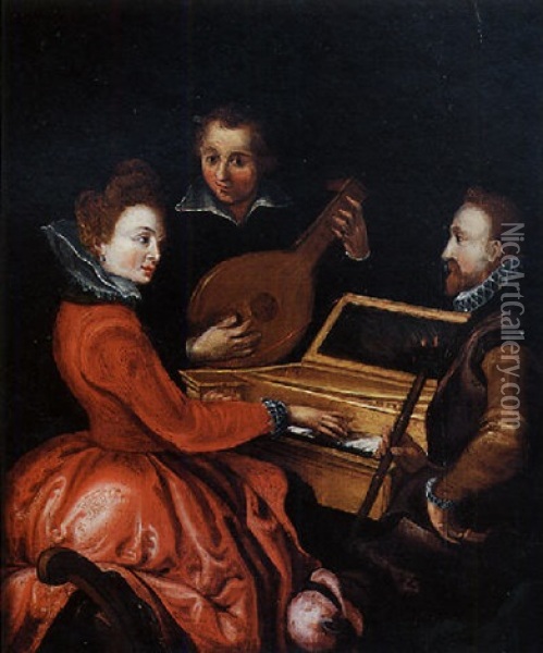 The Concert Oil Painting - Hieronymus Francken the Younger