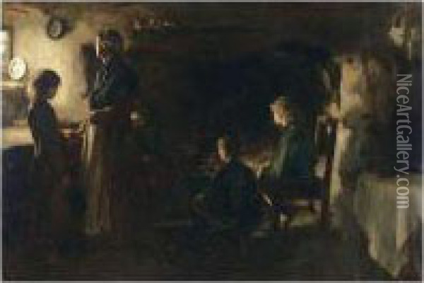 No Tidings Oil Painting - Frank Holl