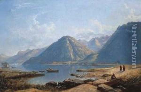View Of Lake Geneva Oil Painting - Francis Danby