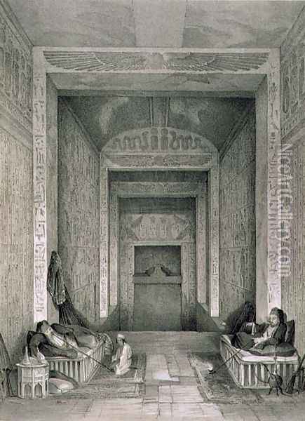 Entrance to a tomb in the Valley of the Kings Oil Painting - Owen Jones