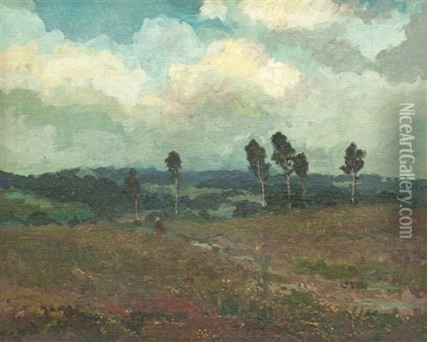 Pred Bouri Oil Painting - Gustav Macoun