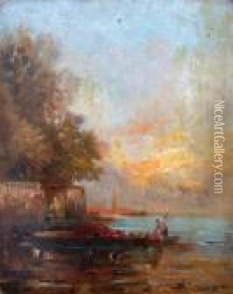 Venise Oil Painting - Henri Duvieux