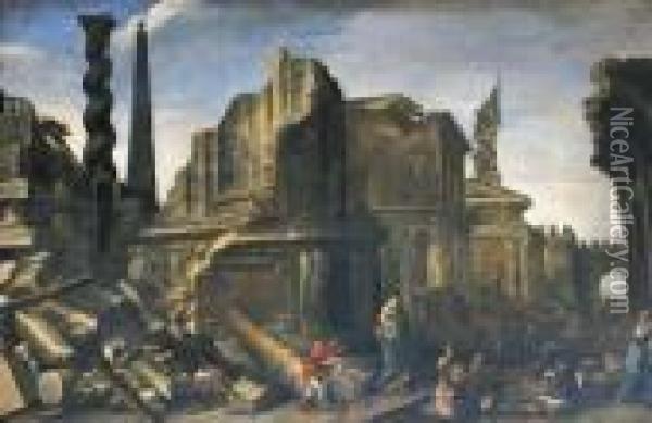 The Destruction Of Sodom Oil Painting - Viviano Codazzi