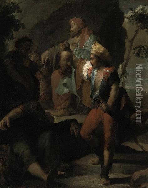 The Beheading Of Saint John The Baptist Oil Painting - Pietro Della Vecchio