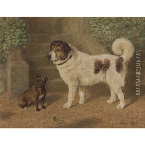 The Best Of Friends Oil Painting - David George Steell