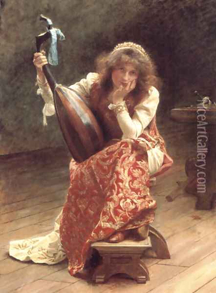 Après (After) Oil Painting - Edward John Gregory