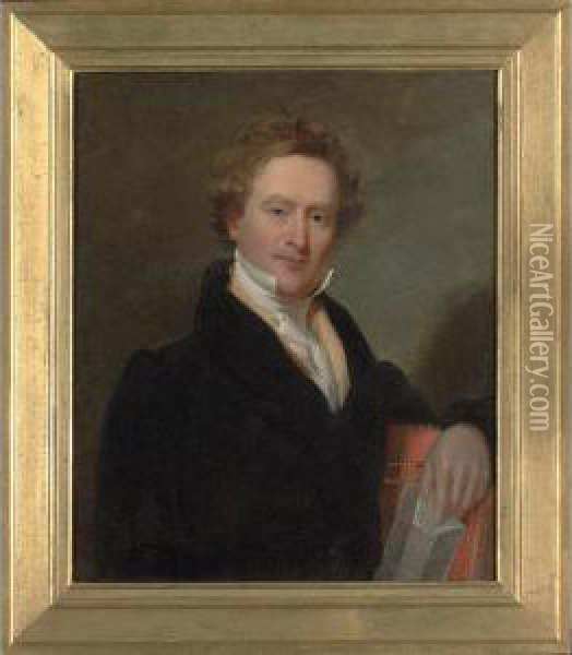 A Portrait Of Judge John Todd Oil Painting - Jacob Eichholtz