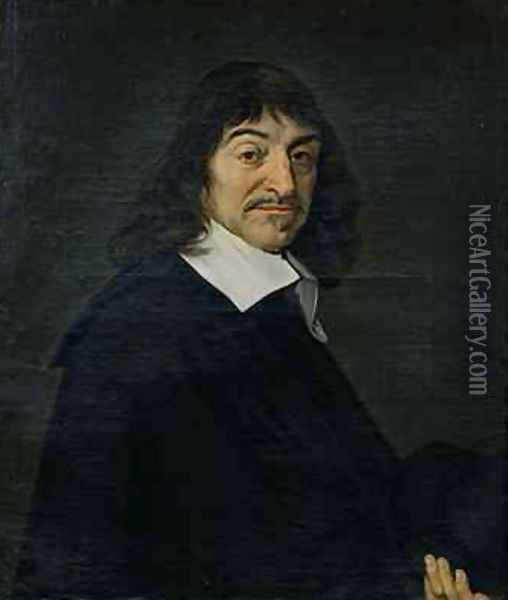 Portrait of Rene Descartes 1596-1650 Oil Painting - Frans Hals