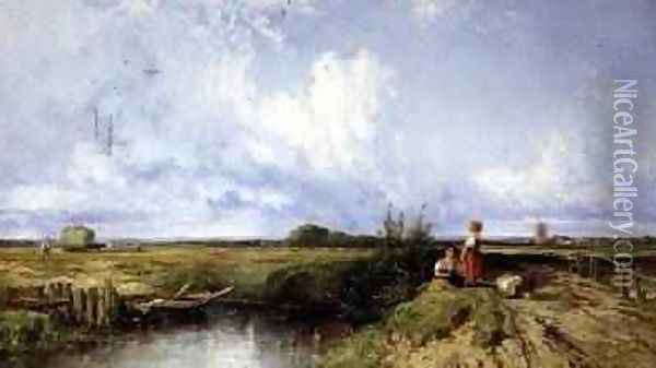 Rural Scene Oil Painting - William James Muller