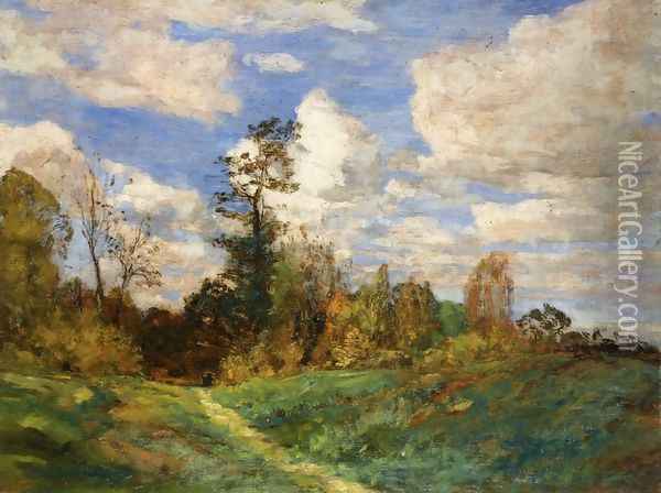Forest Landscape Oil Painting - Eugene Boudin