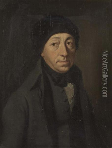 Portrait Einer Zurcher Amtsperson. Oil Painting - Johann Heinrich Meyer