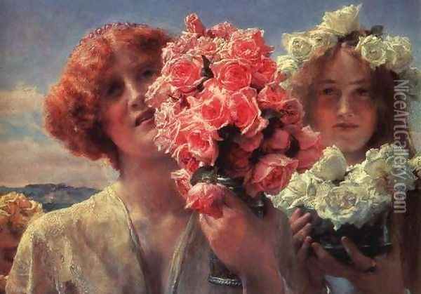 Summer Offering Oil Painting - Sir Lawrence Alma-Tadema