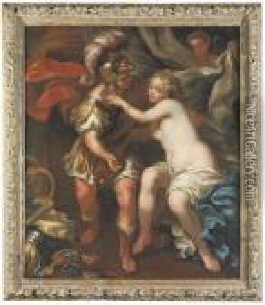 Venus And Mars Oil Painting - Peter Paul Rubens