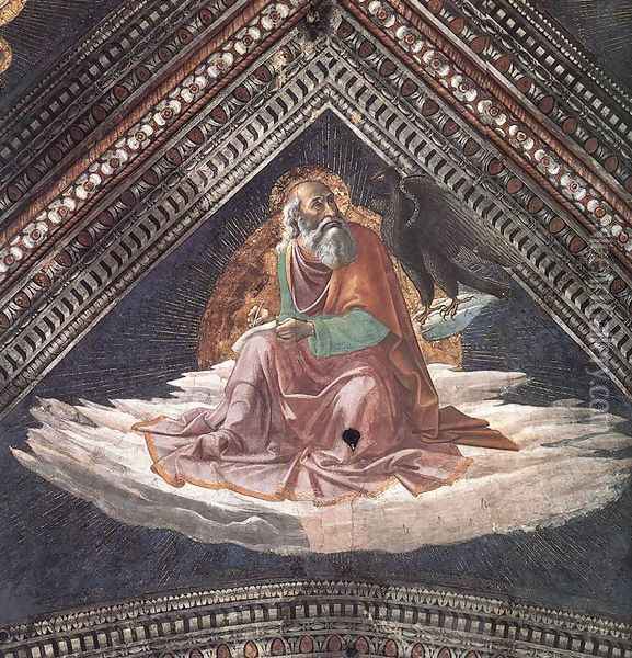 St John The Evangelist Oil Painting - Domenico Ghirlandaio