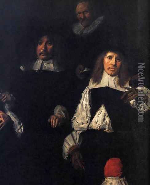 Regents of the Old Men's Almshouse (detail) 1664 Oil Painting - Dirck Hals