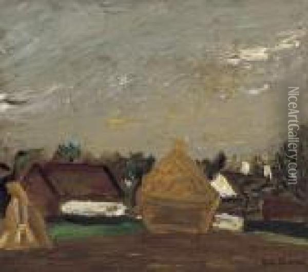 Paysage Avec Meule Oil Painting - Gustave De Smet