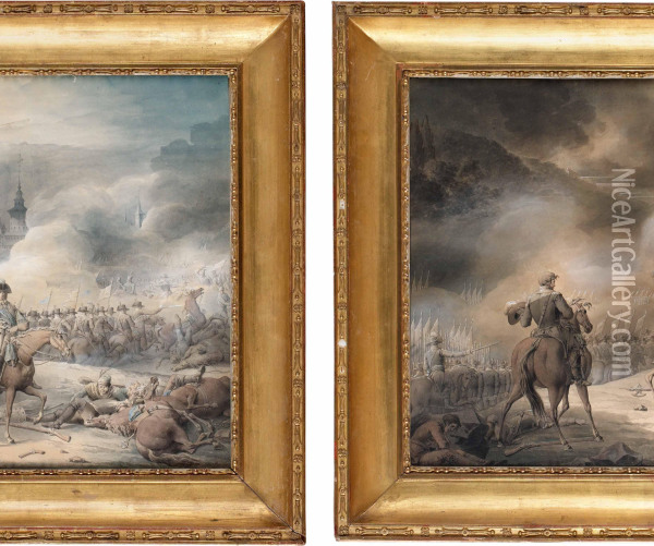 Slaget Vid Wittstock Den 24 Sept 1636 Oil Painting - Emanuel Limnell