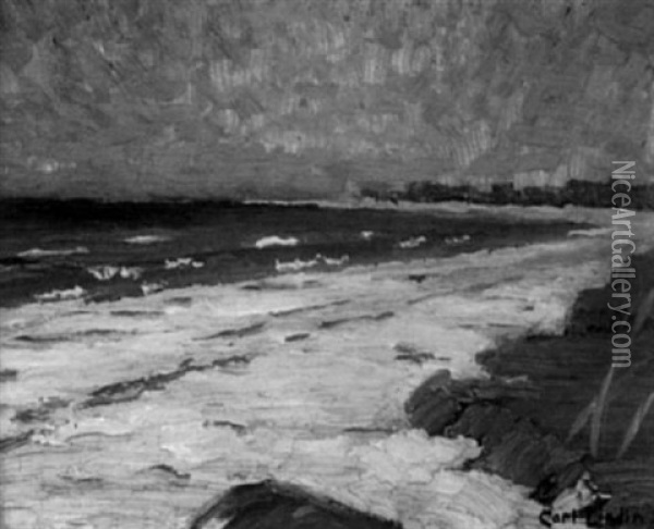 Nantucket Beach Oil Painting - Carl T. Linden