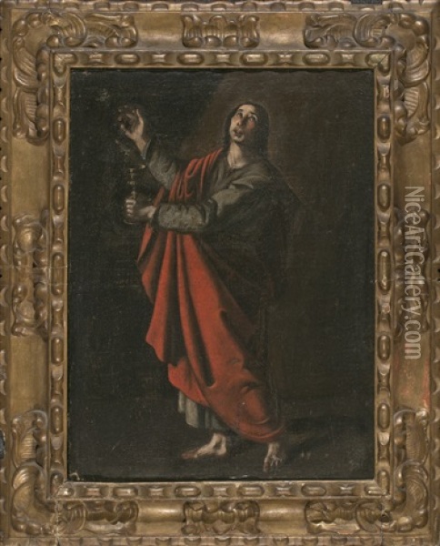 San Juan Evangelista Oil Painting - Francisco de Zubaran
