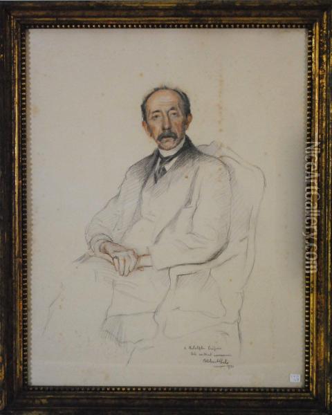 Portrait D'adolphe Crespin Oil Painting - Albert Jean Adolphe