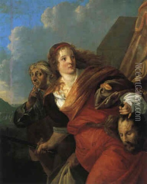 Judith Mit Dem Haupt Des Holofernes Oil Painting - Nicolaes de (Stocade) Helt