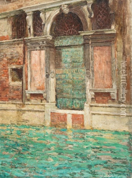 Palazzo Cappello-memmo, Istituto Santa Maria Della Pieta, Rio Dei Greci, Venice (1906) Oil Painting - Emile Claus