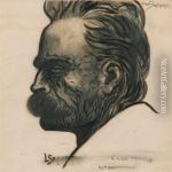 Ecce Homo (portrait De Frederic Nietzsche) Oil Painting - Leon Spilliaert