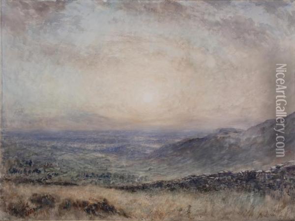 Landscape Oil Painting - Herbert John Finn