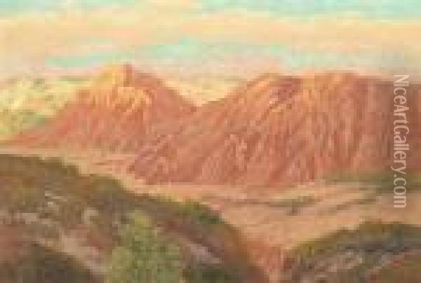 Point Loma Canyon Oil Painting - Maurice Braun
