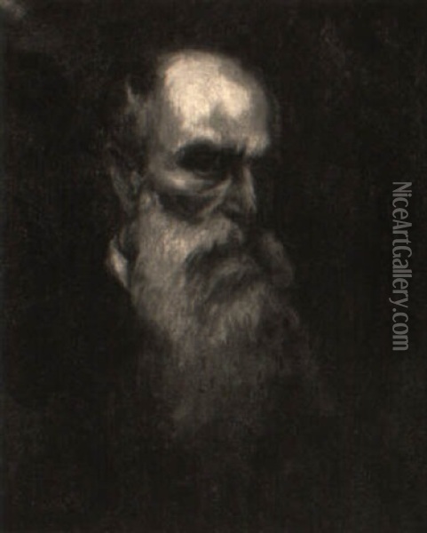 Self Portrait Oil Painting - William Morris Hunt