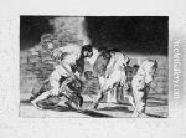 Hizonos Dios Y Maravillamos Nos (disparate Furioso) Oil Painting - Francisco De Goya y Lucientes
