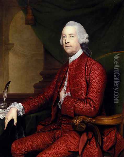 Portrait Of John Simpson Of Bradley Hall Northumberland (1710 1786) Oil Painting - Sir Joshua Reynolds