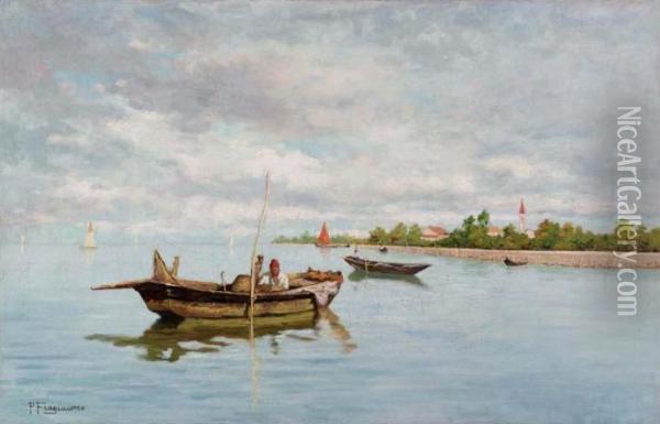 Laguna Oil Painting - Pietro Fragiacomo