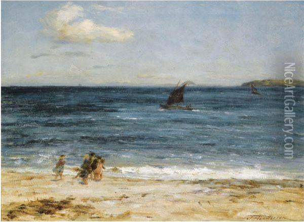 Beach Scene Oil Painting - Joseph Henderson