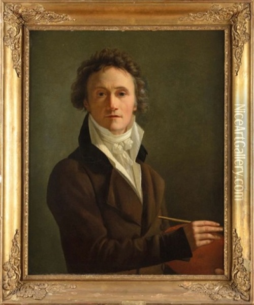 Autoportrait Oil Painting - Francois Joseph Navez