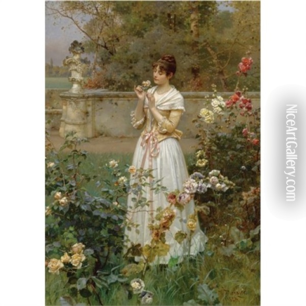 The Rose Of All Roses Oil Painting - Wilhelm Menzler