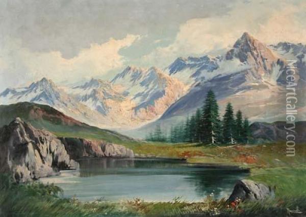 Lago Montano Oil Painting - Gustavo Mancinelli