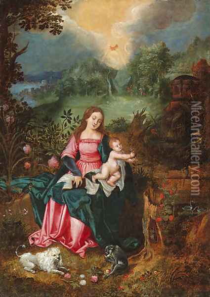 The Virgin and Child Oil Painting - Jan Brueghel the Younger